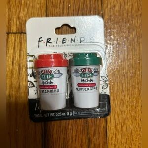 Friends Lip Balm Central Perk Coffee Cup 2pk, Black Coffee/vanilla Latte Flavors